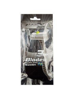 خودتراش 3 لبه مستر شیو مشکی بسته 4 عددی