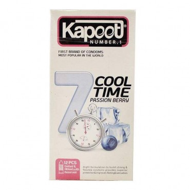 کاندوم مدل 7Cool Time کاپوت بسته 12 عددی