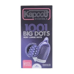 کاندوم 1001 خاردار درشت مدل Big Dots کاپوت بسته 10 عددی