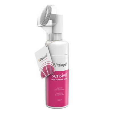فوم شستشو صورت پوست حساس مدل Sensivit ویتالیر 150 میل