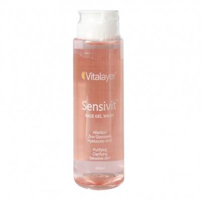 ژل شستشو صورت پوست های حساس مدل سنسی ویت Sensivit ویتالیر 200 میل
