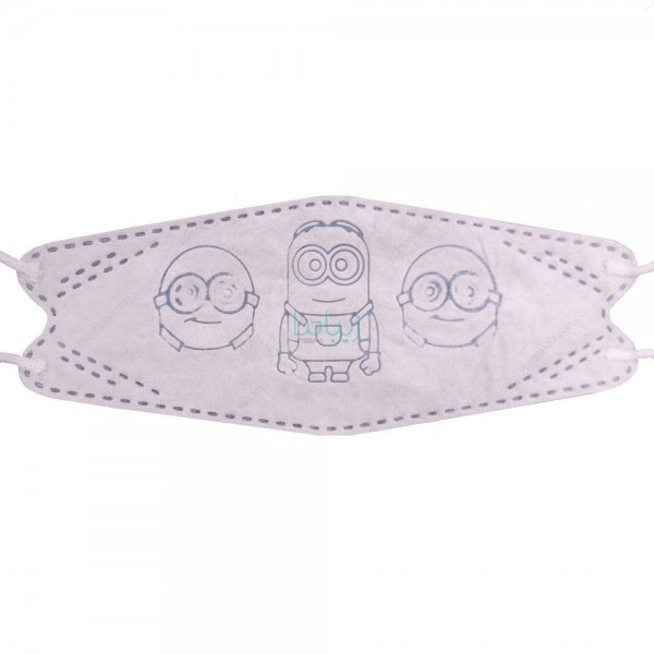 ماسک تنفسی کودک 4 لایه مدل سه بعدی رادین بسته 5 عددی