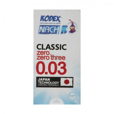 کاندوم مدل Classic 0.03 کدکس بسته 12 عددی