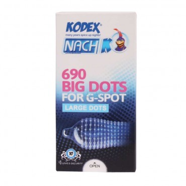 کاندوم مدل Big Dots 690 کدکس بسته 10 عددی