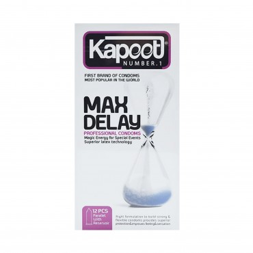 کاندوم تاخیری مدل Max Delay کاپوت بسته 12 عددی