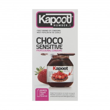 کاندوم تاخیری مدل Choco Sensitive کاپوت بسته 12 عددی