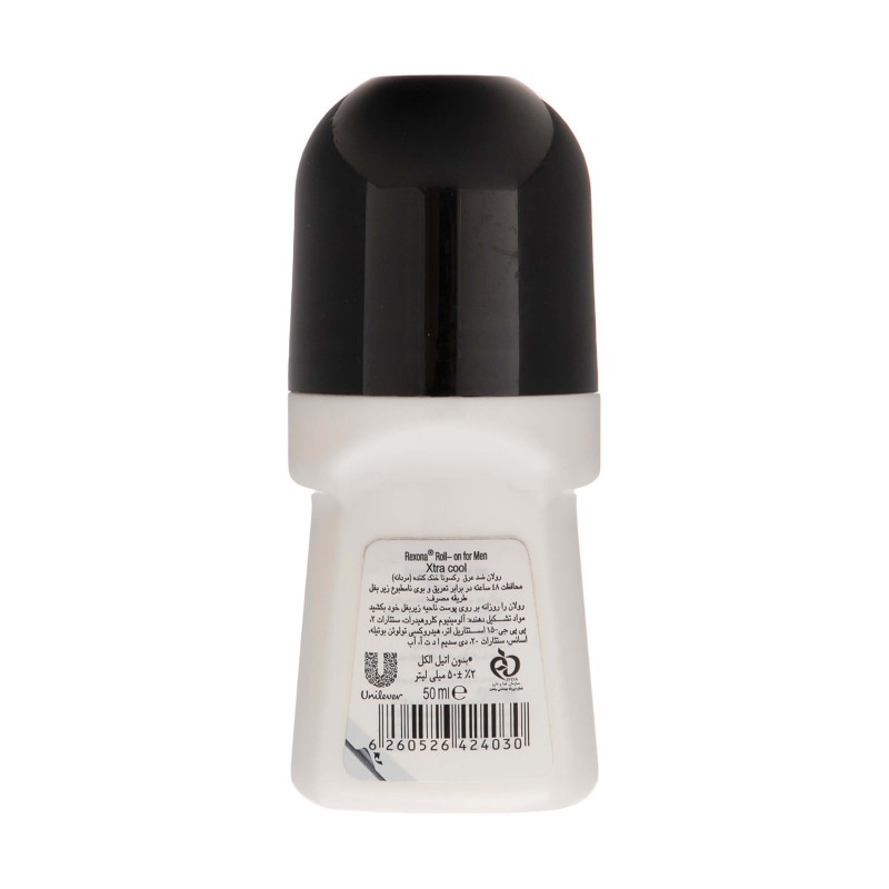 مام رول مردانه رکسونا، ضد تعریق مدل Xtra Cool حجم 50 میل