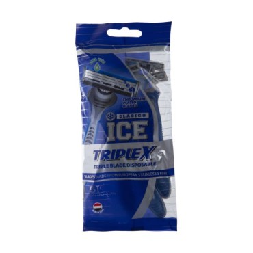 خودتراش 3 لبه مدل Triplex آبی آیس کلاسیکو بسته 5 عددی