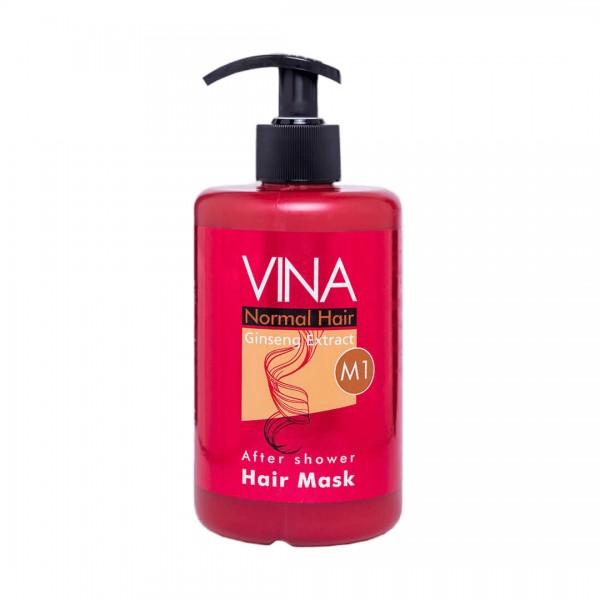 ماسک مو بدون آبکشی عصاره جنسینگ مناسب موهای معمولی کد M1 وینا 500 میل