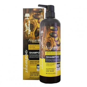 شامپو ضد ریزش روغن آرگان فاقد سولفات لایتنسِ 900 میل