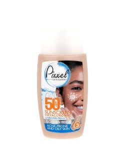 کرم ضد آفتاب SPF +50 مناسب پوست چرب و آکنه دار مدل Golden Beige پیکسل 50 میل