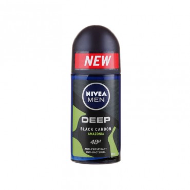 مام رول ضد تعریق مردانه مدل Deep Black Carbon Amazonia نیوا 50 میل