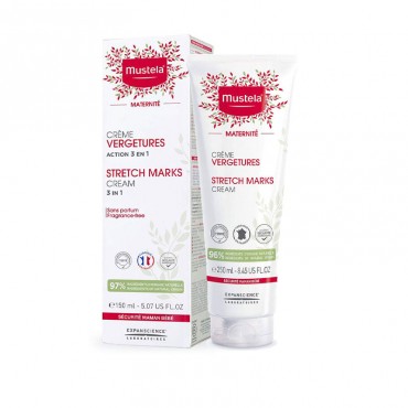کرم پیشگیری از ترک پوستی مدل Stretch Marks 3*1 موستلا 150 میل