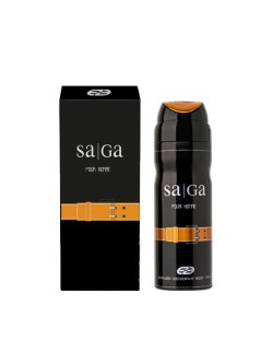 ادو پرفیوم مردانه مدل SAGA مشکی عماد آرا 30 میل