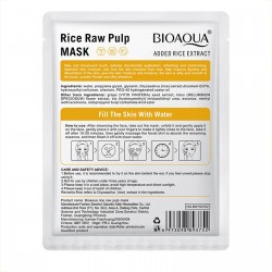 ماسک صورت ورقه ای مدل برنج Rice Raw Pulp بایوآکوا