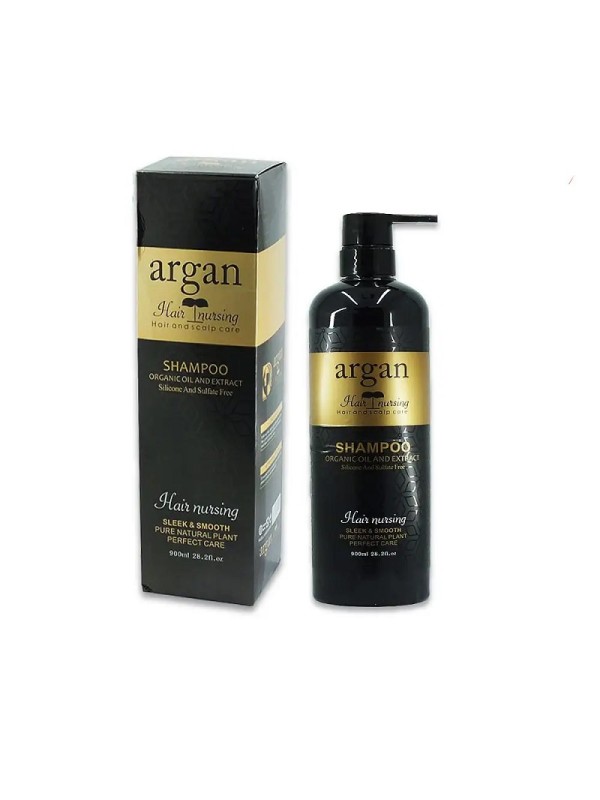 شامپو مو کراتینه بدون سولفات مدل Hair nursing آرگان 900 میل