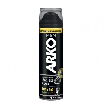 ژل اصلاح آرکو، مدل 2in1 Black 200 میل