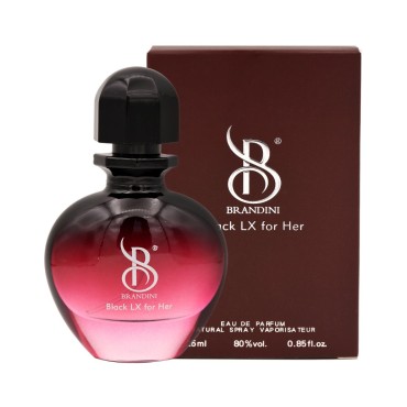 ادوپرفیوم زنانه مدل black lx for her برندینی 25 میل
