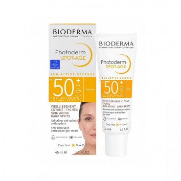 ژل‌کرم ضدآفتاب بیودرما مدل Photoderm Spot-Age حجم 40 میل