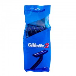 تیغ اصلاح 2 لبه مدل Gillette 2 ژیلت بسته 5 عددی