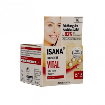 کرم روز مغذی کننده صورت مدل VITAL 92% ایسانا 50 میل