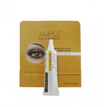 چسب مژه ضد آب بی رنگ مدل Clear White وکیومی امپل 7 گرم - انبار 2