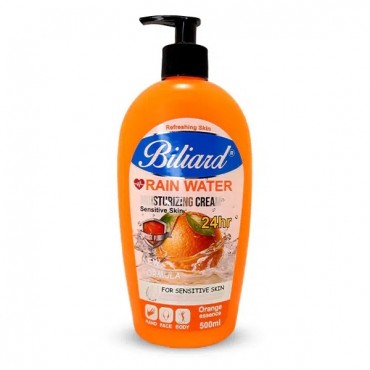 کرم مرطوب کننده آبرسان مدل پمپی رایحه پرتقال Orange بیلیارد 500 میل