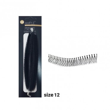 مژه ریسه ای گره دار سایز 12mm امپل ریسه 50 عددی - انبار 2