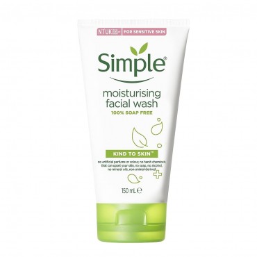 ژل شستشوی صورت مدل Moisturising سیمپل 150 میل