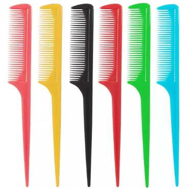 شانه دم باریک پلاستیکی مدل درشت بسته 2 عددی