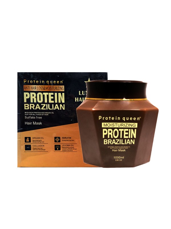 ماسک مو فاقد سولفات مدل PROTEIN BRAZILIAN پروتئین کویین 1 لیتر