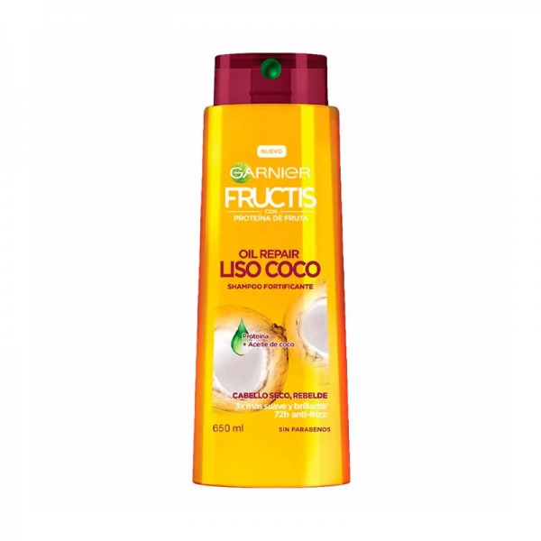 شامپو مو سری Fructis مدل نارگیل Liso Coco گارنیر 650 میل
