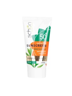 کرم ضد آفتاب سری Double Shield مدل بی رنگ فاقد چربی +SPF50 شون 50 میل