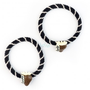 پک کش مو طرح توت فرنگی Lucky کد J02 بسته 2 عددی