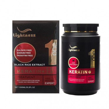 ماسک مو فاقد سولفات مدل +KERATIN لایتنس 1 لیتر