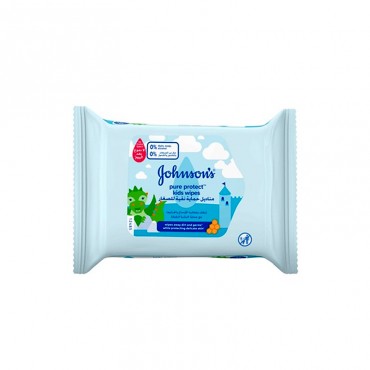 دستمال مرطوب کودک مدل Pure Protect جانسون بسته 25 عددی