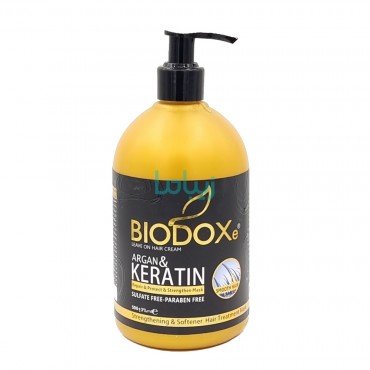 ماسک مو بیرون حمام پمپی مدل Keratin & Argan بیوداکس 500 میل
