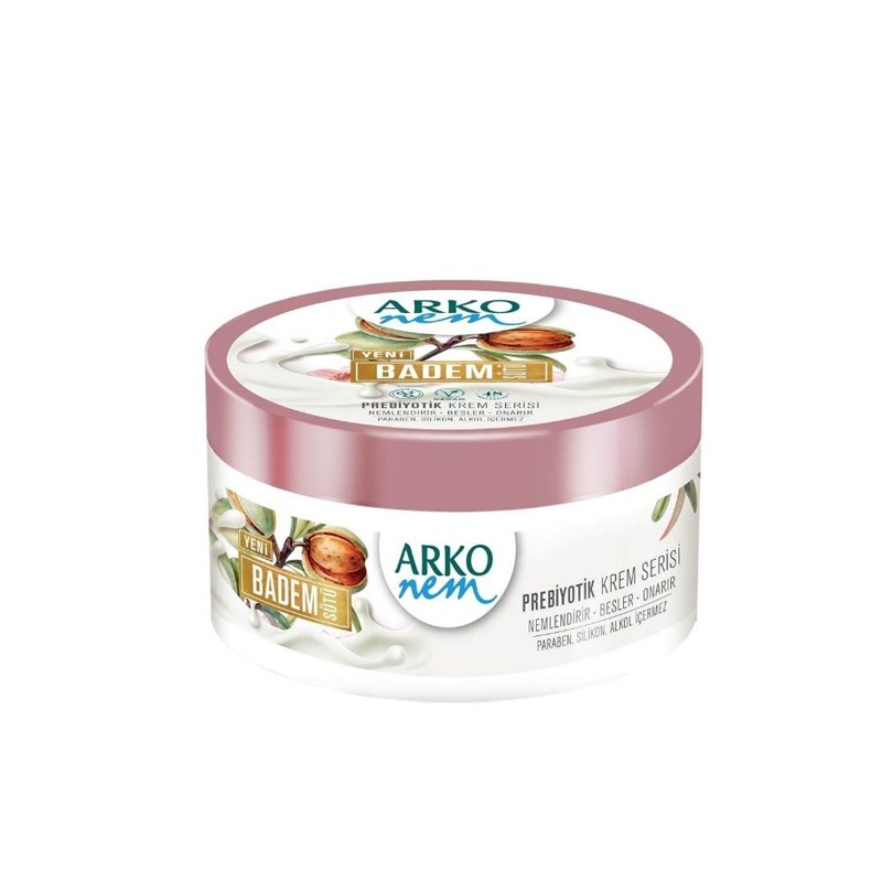 کرم مرطوب کننده پربیوتیک مدل Nem حاوی شیر و بادام آرکو، 250 میل