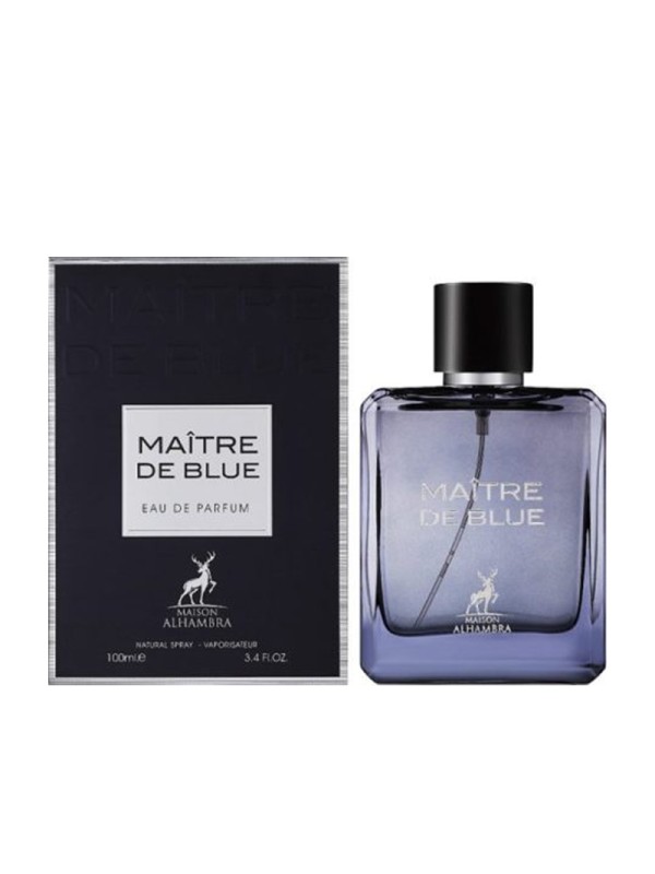 ادوپرفیوم مردانه مدل MAITRE DE BLUE الحمبرا 100 میل