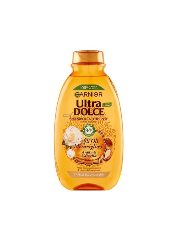 شامپو مو سری Ultra Dolce مدل Argan & Camelia (روغن آرگان و کاملیا) گارنیر 600 میل