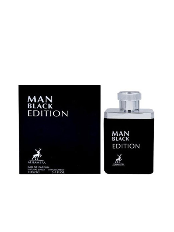 ادوپرفیوم مردانه مدل Man Black Edition الحمبرا 100 میل