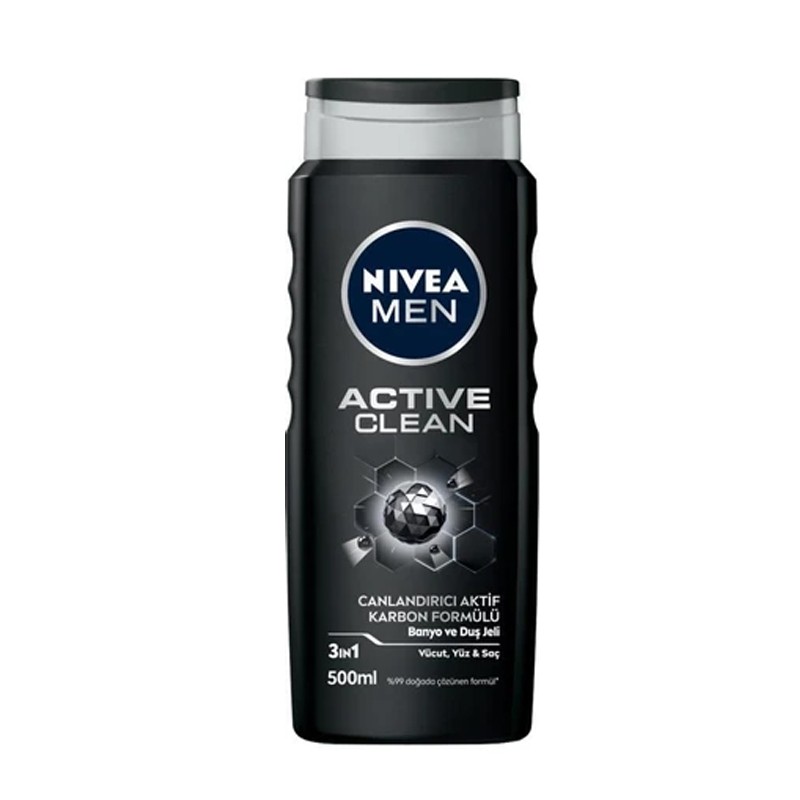 شامپو سر و بدن مردانه مدل Active Clean نیواِِ 500 میل