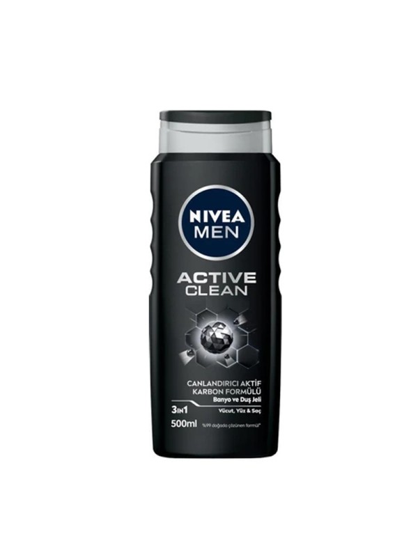 شامپو سر و بدن مردانه مدل Active Clean نیوا 500 میل