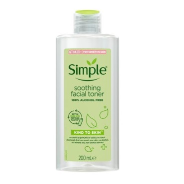 تونر صورت مدل تسکین دهنده Soothing سیمپل 200 میل