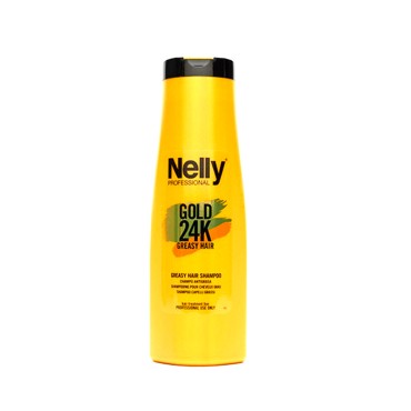 نرم کننده مو سری Gold 24K مدل Greasy Hair نلی 400 میل