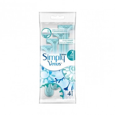 خودتراش ژیلت ونوس مدل Simply Venus بسته 4 عددی
