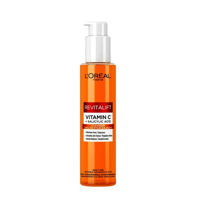 ژل شست و شوی صورت سری Revitalift مدل Vitamin C لورال، 150 میل
