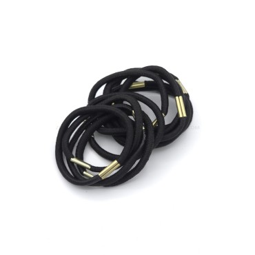 کش مو مدل قیطانی رنگ مشکی Black کد 60-0-1 بسته 12 عددی