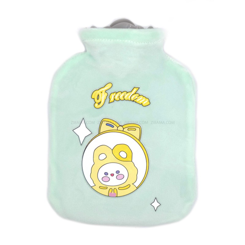 کیسه آب گرم طرح تدی زرد رنگ سبز کد 140-6