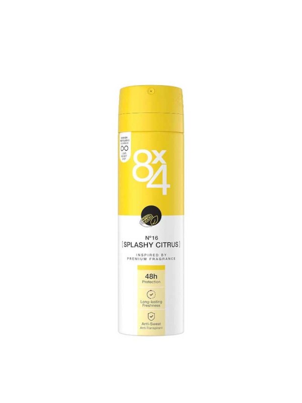 اسپری ضدتعریق زنانه مدل SPLASHY CITRUS هشت در چهار 150 میل